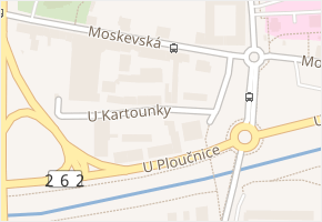 U Kartounky v obci Česká Lípa - mapa ulice