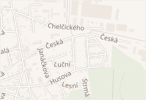 U Výtopny v obci Česká Lípa - mapa ulice