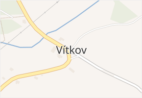 Vítkov v obci Česká Lípa - mapa části obce