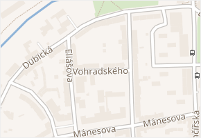 Vohradského v obci Česká Lípa - mapa ulice