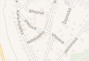 Vřesová v obci Česká Lípa - mapa ulice