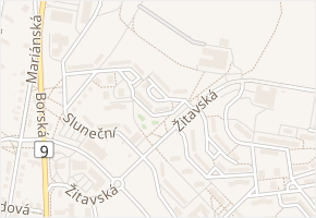 Žitavská v obci Česká Lípa - mapa ulice
