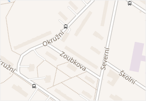 Zoubkova v obci Česká Lípa - mapa ulice