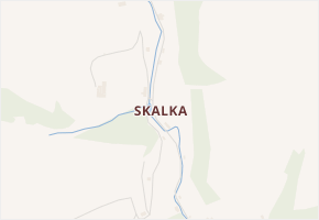 Skalka v obci Česká Metuje - mapa části obce
