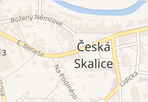 Česká Skalice v obci Česká Skalice - mapa části obce