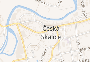 Dubno v obci Česká Skalice - mapa ulice