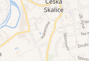 Hakenova v obci Česká Skalice - mapa ulice
