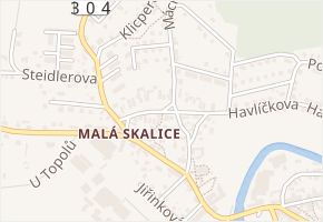 Hurdálkovo náměstí v obci Česká Skalice - mapa ulice