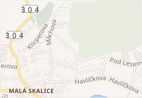 Jilemnického v obci Česká Skalice - mapa ulice