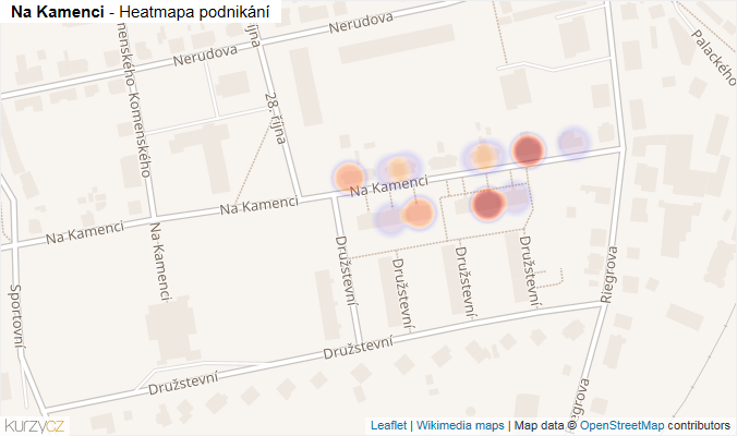 Mapa Na Kamenci - Firmy v ulici.