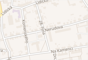 Nerudova v obci Česká Skalice - mapa ulice