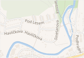 Pod Vinicí v obci Česká Skalice - mapa ulice