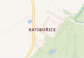 Ratibořice v obci Česká Skalice - mapa části obce