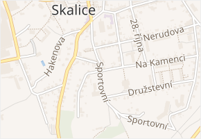 Sportovní v obci Česká Skalice - mapa ulice