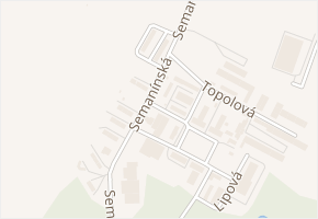 Březová v obci Česká Třebová - mapa ulice