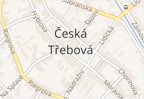 Česká Třebová v obci Česká Třebová - mapa části obce
