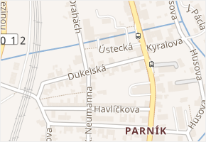 Dukelská v obci Česká Třebová - mapa ulice