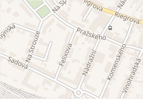 Felixova v obci Česká Třebová - mapa ulice