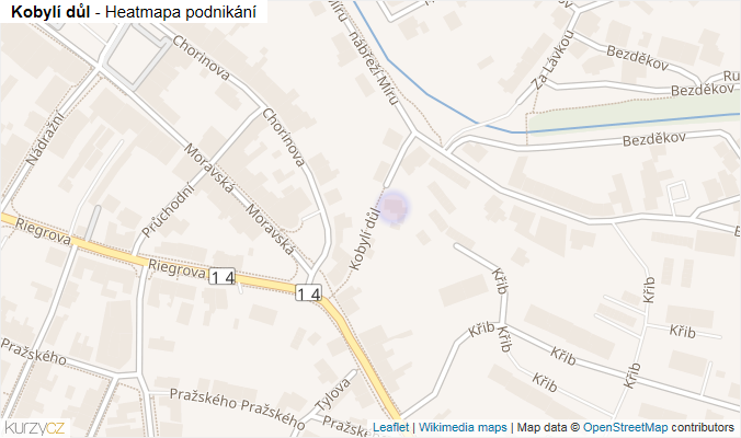 Mapa Kobylí důl - Firmy v ulici.