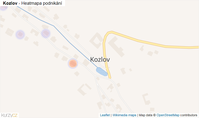 Mapa Kozlov - Firmy v části obce.
