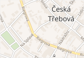 Na Splavě v obci Česká Třebová - mapa ulice