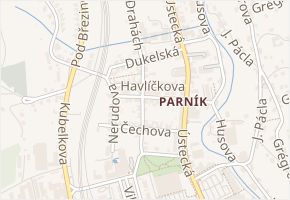 Palackého v obci Česká Třebová - mapa ulice