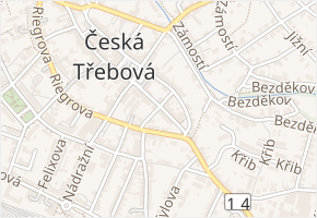 Průchodní v obci Česká Třebová - mapa ulice