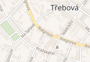 Riegrova v obci Česká Třebová - mapa ulice
