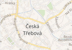 Školní v obci Česká Třebová - mapa ulice