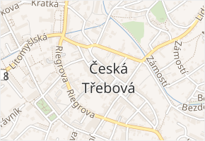 Vily v obci Česká Třebová - mapa ulice