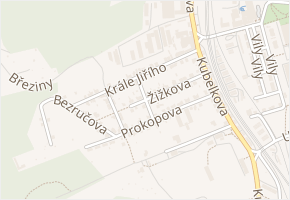 Žižkova v obci Česká Třebová - mapa ulice