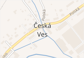 Česká Ves v obci Česká Ves - mapa části obce