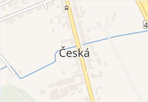 Česká v obci Česká - mapa části obce