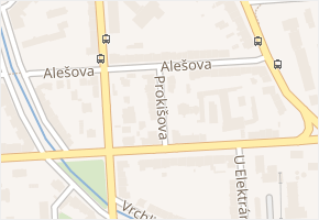Alešova v obci České Budějovice - mapa ulice