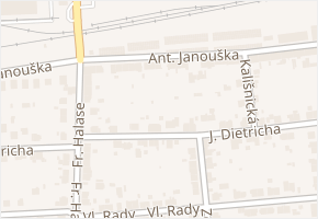 Ant. Janouška v obci České Budějovice - mapa ulice