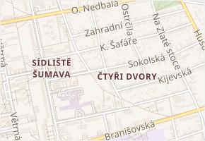 Ant. Slavíčka v obci České Budějovice - mapa ulice