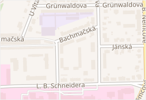 Bachmačská v obci České Budějovice - mapa ulice