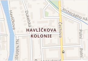 Brožíkova v obci České Budějovice - mapa ulice