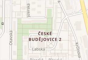 České Budějovice 2 v obci České Budějovice - mapa části obce