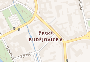 České Budějovice 6 v obci České Budějovice - mapa části obce