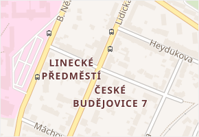České Budějovice 7 v obci České Budějovice - mapa části obce