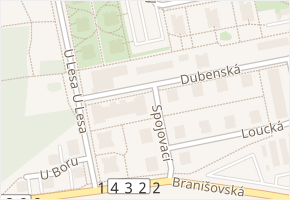 Dubenská v obci České Budějovice - mapa ulice