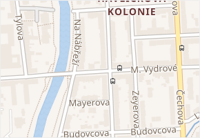 Dukelská v obci České Budějovice - mapa ulice