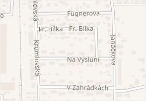 Fr. Bílka v obci České Budějovice - mapa ulice