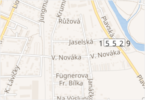 Jaselská v obci České Budějovice - mapa ulice
