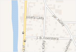 Josefa Lady v obci České Budějovice - mapa ulice