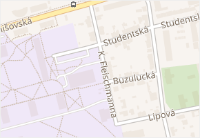 K. Fleischmanna v obci České Budějovice - mapa ulice