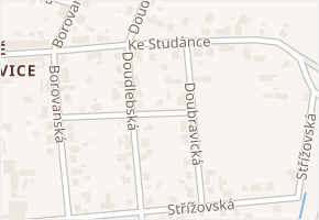 Ke Studánce v obci České Budějovice - mapa ulice