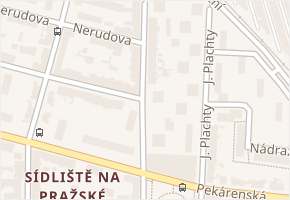 Klaricova v obci České Budějovice - mapa ulice