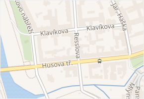 Klavíkova v obci České Budějovice - mapa ulice